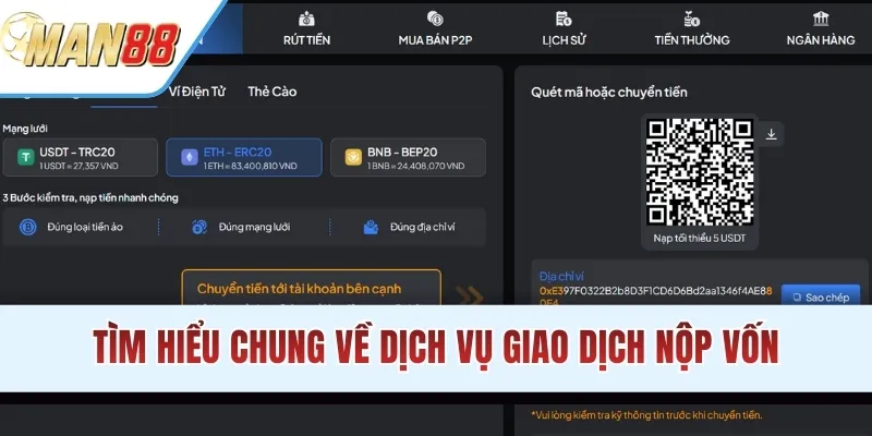 Tìm hiểu chung về dịch vụ giao dịch nộp vốn